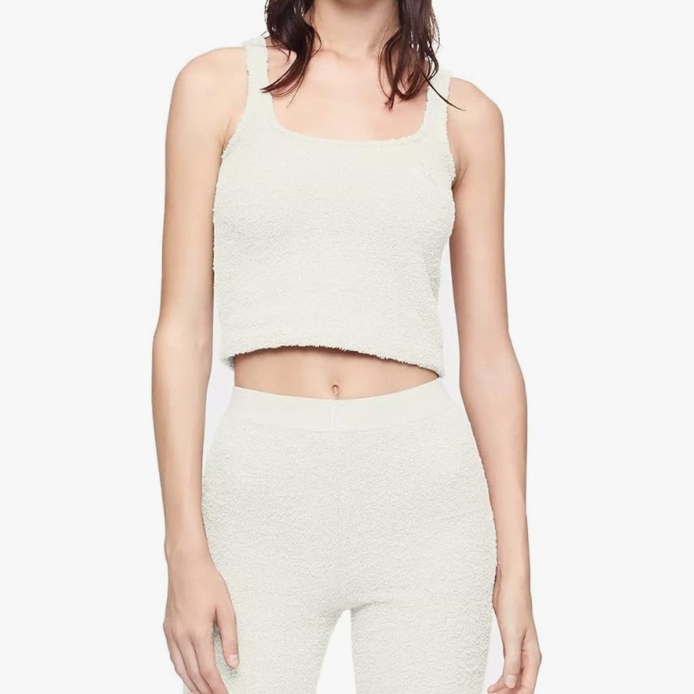 New without Tags Calvin Klein Women's White Terry Bike Shorts
